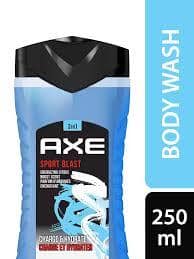 Axe Sports Blast 3 In 1 Body Wash - For Men, Energizing Citrus Boost Scent, Long-Lasting Fragrance, 250 Ml