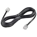 Landline Cable RJ11 Plug to Plug Telephone Modem Line Cable (Black, 2 Meter) - Pack of 4 view 3