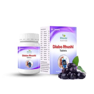 Rhushi Ayurved:Diabo Rhushi Tablets - 100% Ayurvedic Natural Supplement for Sugar Management