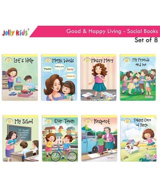 Jolly Kids Good & Happy Living The Social Way Series Books (Set of 8)