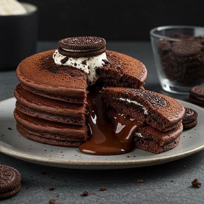 Oreo & Chocolate Lava Pancakes (4pc)