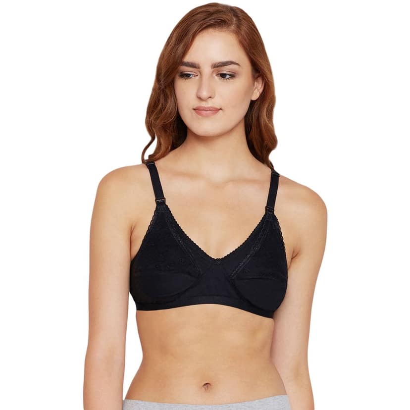 Bodycare 100% Cotton Non Padded Non wired Feeding Bra-Pack of 3 view 2