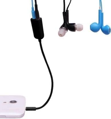 DVAIO HEADPHONE SPLITTER 3.5MM MALE TO TWO 3.5 MM FEMALE(BLACK) view 2