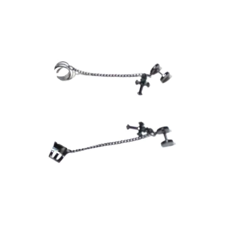Nawani 1 Pair Mens Jewellery Black Studs Earring/Earring for Men/Boys/Boyfriend. view 3