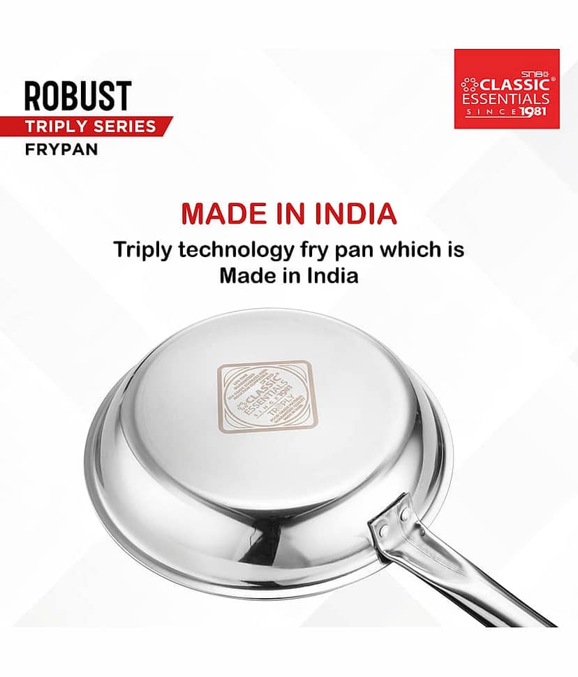 Classic Essentials - Triply Fry Pan Aluminium Non-Stick Fry Pan 1700 ml ( Pack of 1 ) view 2