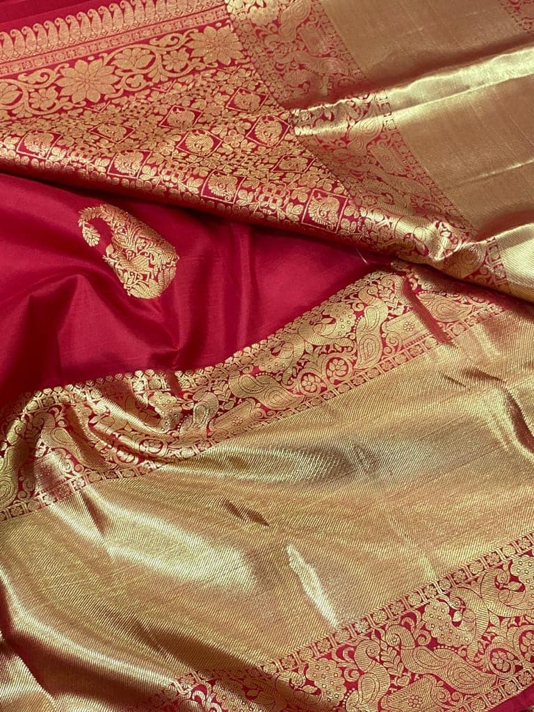 Kanchipuram pure silk sarees view 3