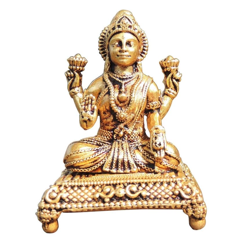 Brass Showpiece Laxmi Ji God Idol Statue (BSMAS1775 L) view 2