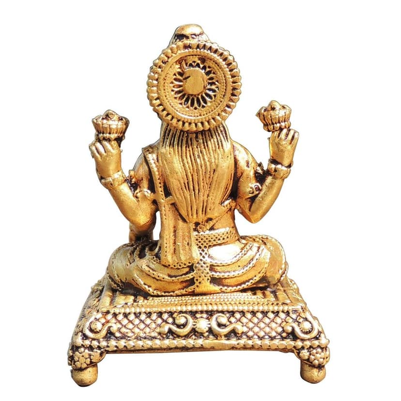 Brass Showpiece Laxmi Ji God Idol Statue (BSMAS1775 L) view 3