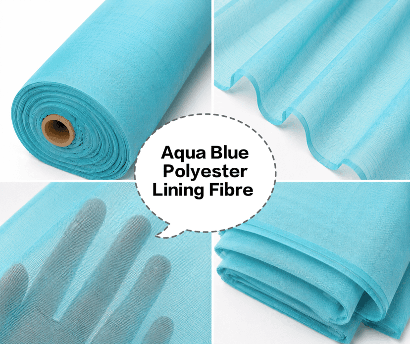 Aqua Blue Polyester Lining Fibre (Chhota Panna), Aqua Blue Polyester Lining Fabric (Chhota Panna), Light Aqua Blue Lining Fabric (Chhota Panna), Aqua Blue Polyester Fabric (Chhota Panna), Aqua Blue Polyester Inner Lining (Chhota Panna)