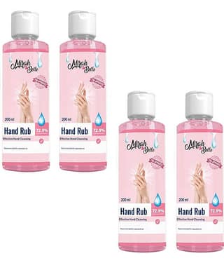 Mirah Belle - Hand Rub Sanitizer Gel 200 mL (Pack of 4)