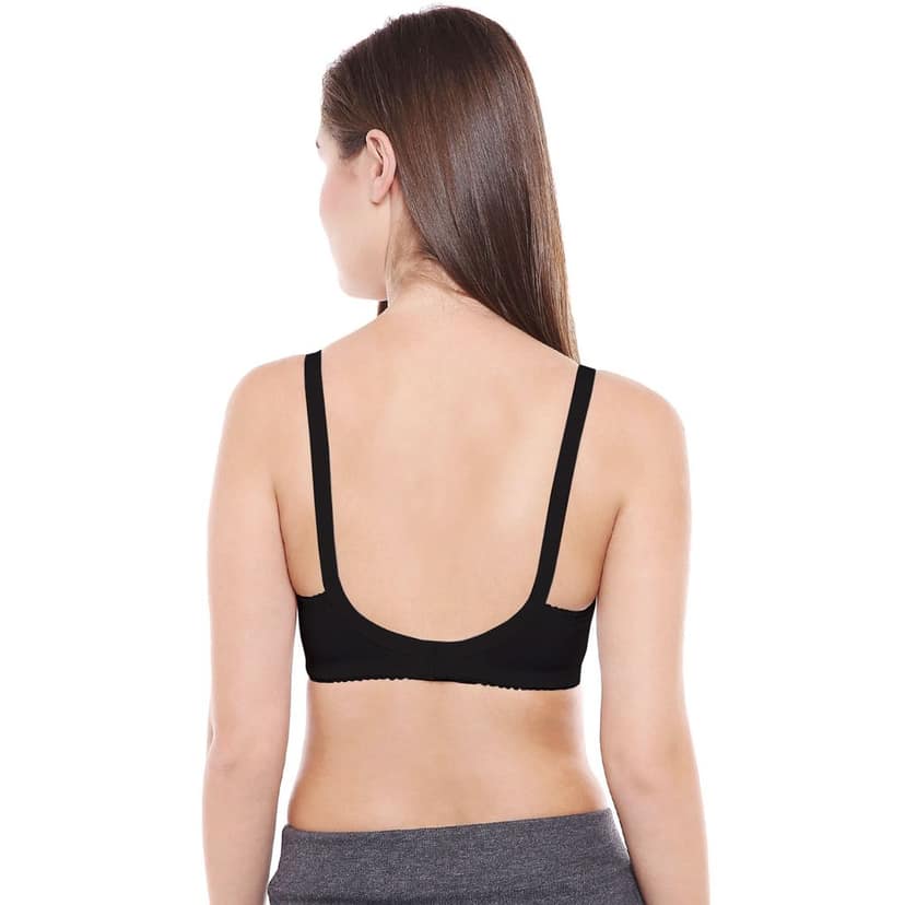 Bodycare 100% Cotton Non Padded Non wired Feeding Bra-Pack of 3 view 4