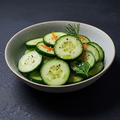 Cucumbers salad