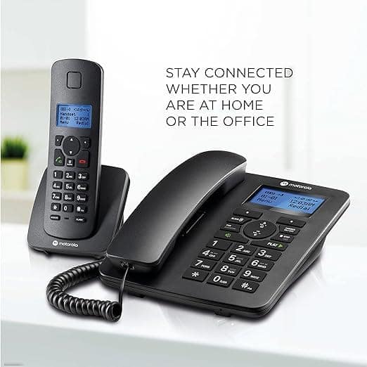 Motorola Voice C4201 Corded Telephone with Digital Cordless Handset view 3