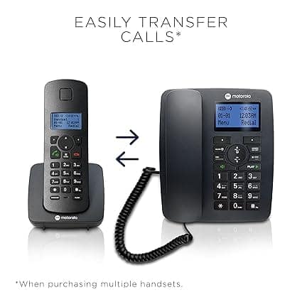 Motorola Voice C4201 Corded Telephone with Digital Cordless Handset view 7
