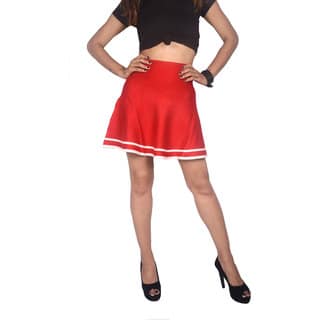 Bon Icon Woolen Skirt - Red
