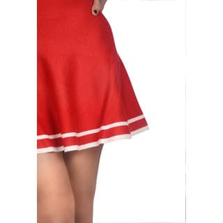 Bon Icon Woolen Skirt - Red view 2