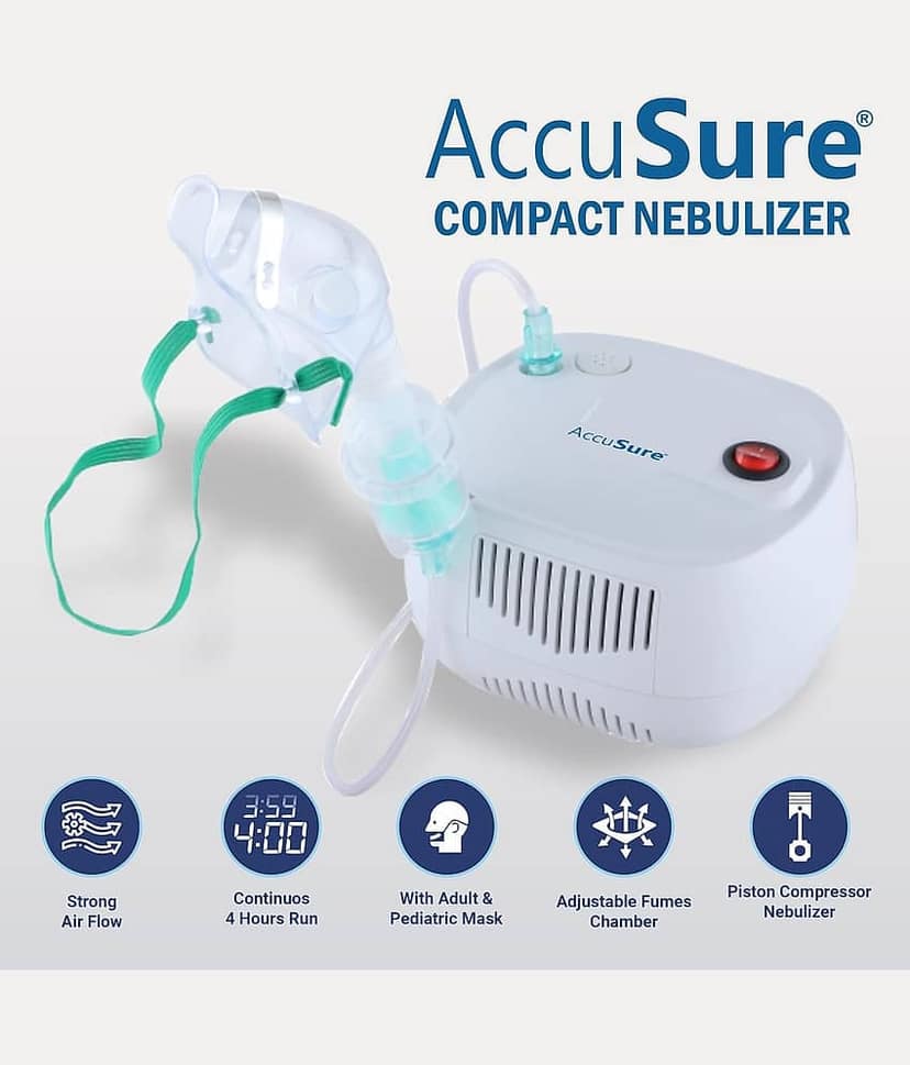 ACCUSURE Piston Compressor Compact Nebulizer