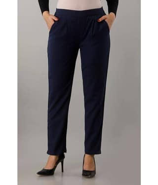 NeshamaKurti - Cream Cotton Regular Women's Casual Pants ( Pack of 1 )