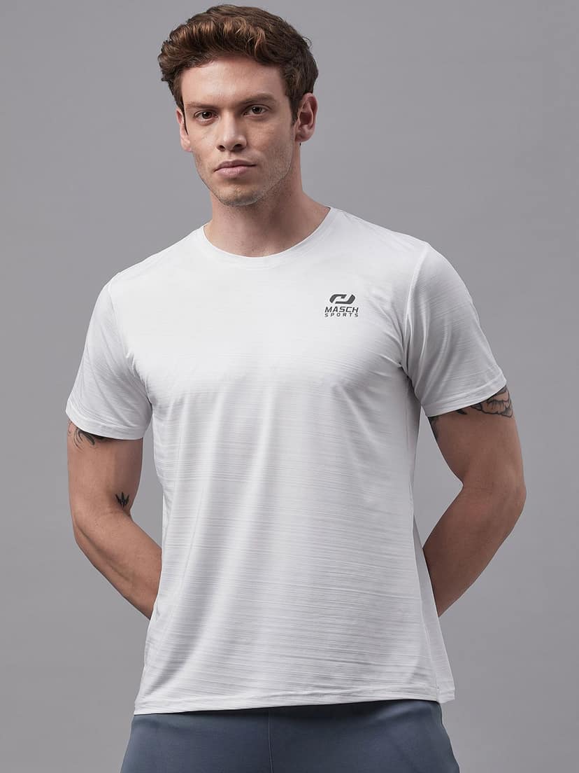 Masch Sports Men’s Dri-Fit Sports & Active Wear, Running & Training Half Sleeves Polyester Round Neck T-Shirt view 2