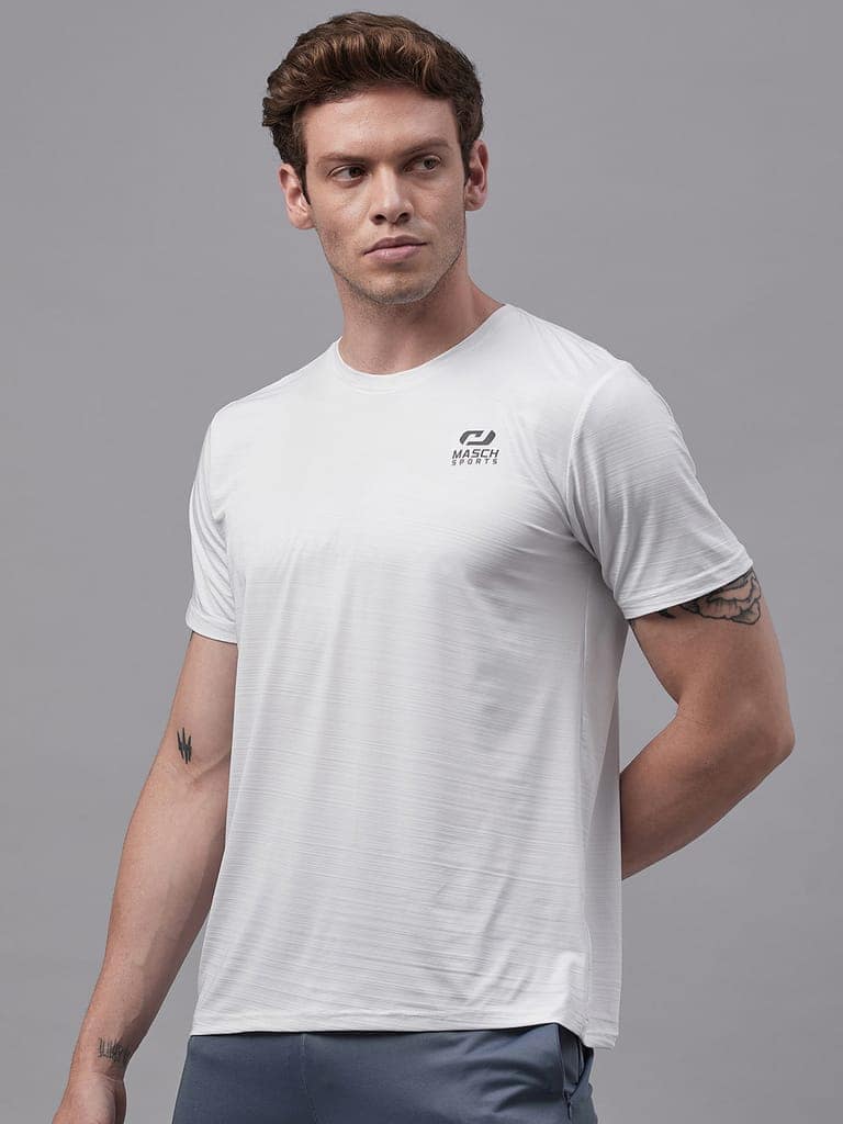 Masch Sports Men’s Dri-Fit Sports & Active Wear, Running & Training Half Sleeves Polyester Round Neck T-Shirt view 5