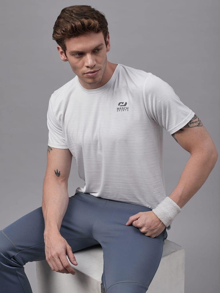 Masch Sports Men’s Dri-Fit Sports & Active Wear, Running & Training Half Sleeves Polyester Round Neck T-Shirt view 7