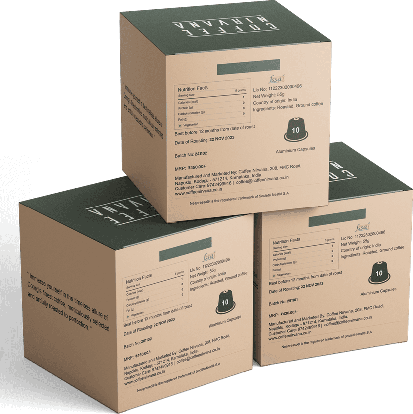 Coffee Nirvana, Assorted Pack of 30 pods, Nespresso Compatible Aluminum Capsules view 2