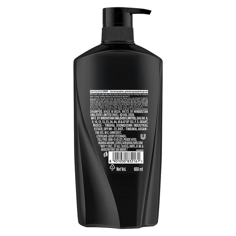 Sunsilk Black Shine Shampoo, 180 Ml view 2
