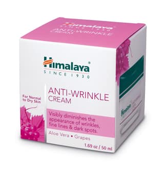 Himalaya Anti-Wrinkle Cream - Aloe Vera & Grapes, Free From Parabens & Alcohol, 50 G