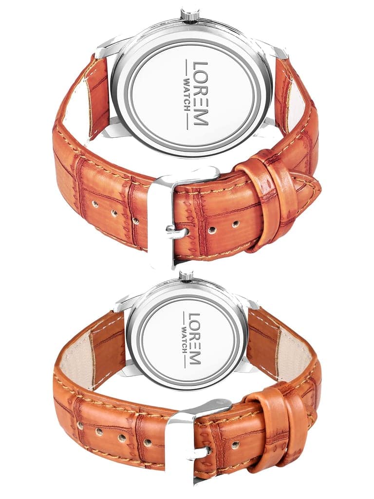 Silver Stylish Dial Analog Watch for Lovely Couple LR97-LR344 view 3