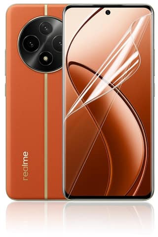 SKINOVITA Realme Front Glossy Screen Protector | Crystal Clear HD Display Protection with Smooth Touch & Full Coverage