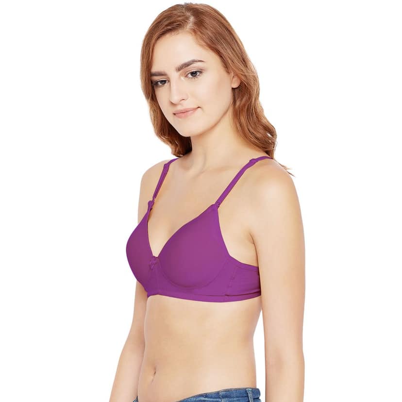 Bodycare Women Cotton Spandex Full Coverage Padded Pushup Bra Bra 6566-WINE view 2