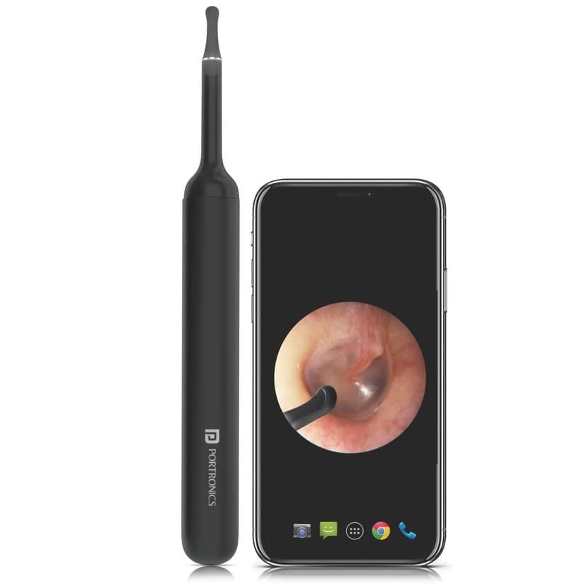 Portronics XLIFE Wireless 2.4 GHz Ear Cleaning Machine - Black