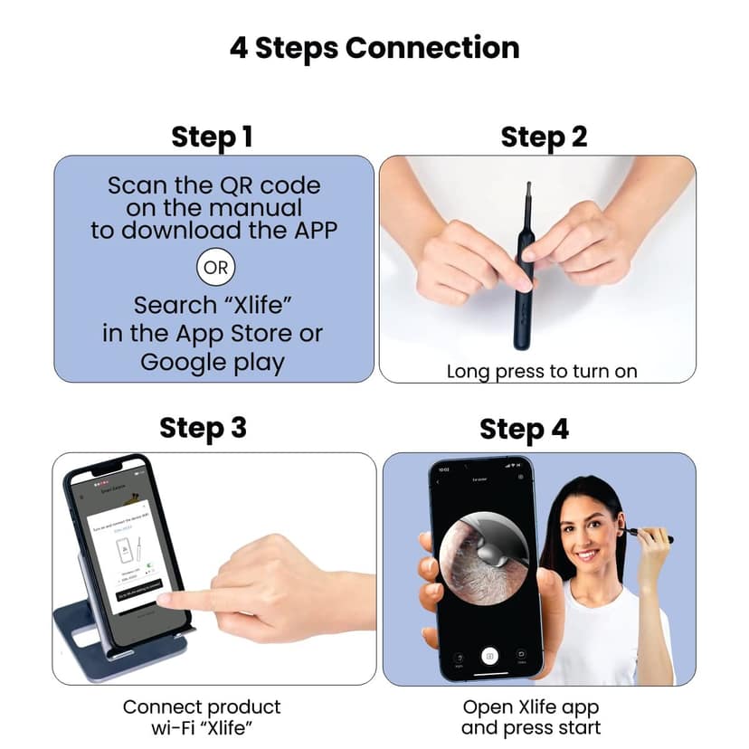 Portronics XLIFE Wireless 2.4 GHz Ear Cleaning Machine - Black view 3