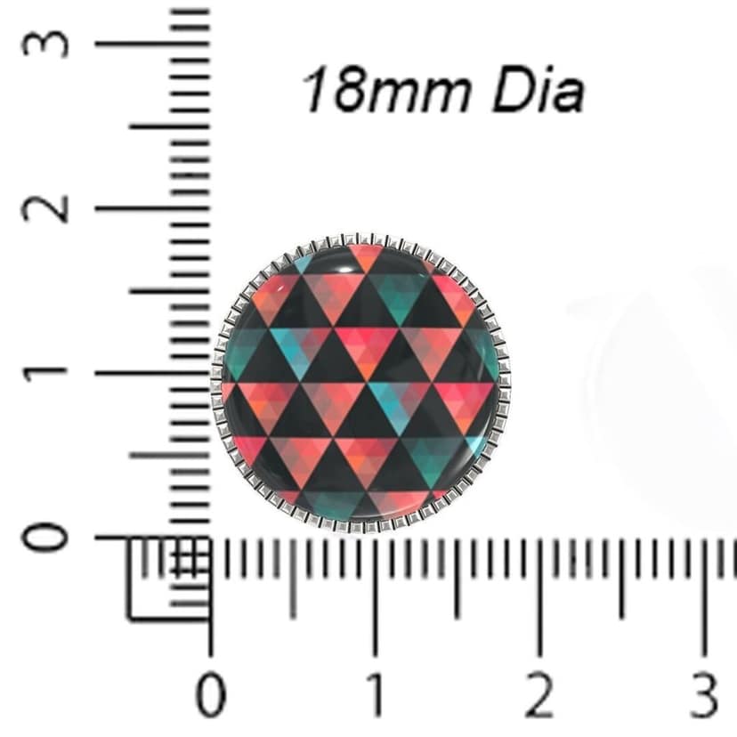 The Smart Buttons - Shirt Button Cover Cufflinks for Men - Geometric Triangles Style view 6