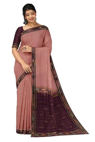 APCO Handloom (A Andhra Pradesh Govt Emporium)- Women's Traditional Pure Handloom Bandar (Polavaram) Cotton Saree | BCS0043