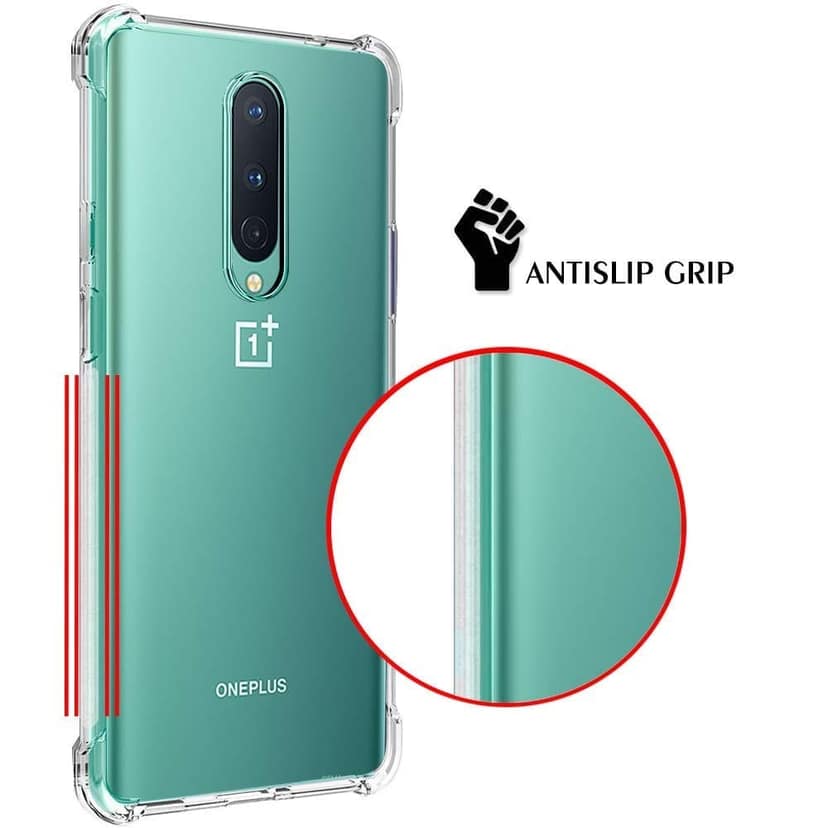 Faircost for OnePlus 8 Back Cover Shockproof (Silicon| Transparent) view 6