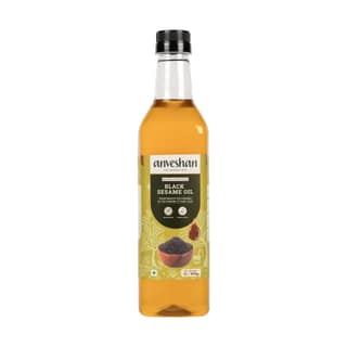 Anveshan Wood Pressed Black Sesame Oil - 1L Pet Bottle
