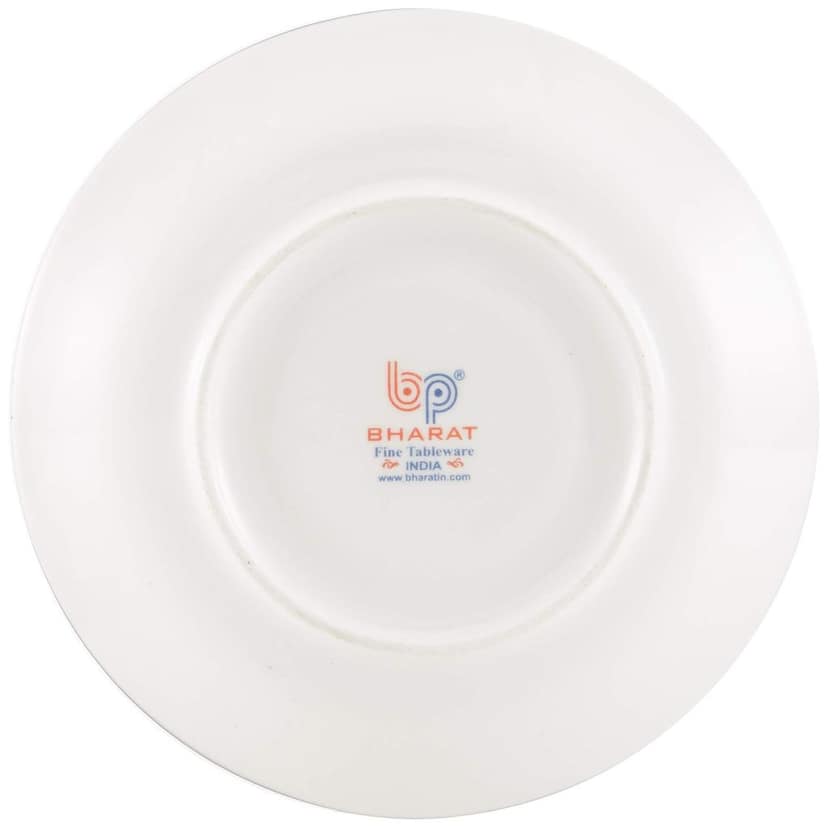 BP Bharat Bone China Ngr Uber Mug and Saucer Set, 160Ml, 12-Pieces, Multicolour (Cs Ngr Ub 118) view 2