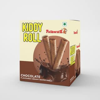 PICKWICK Kiddy Roll, Chocolate Flavoured Wafer Roll - 240 gm (10g x 24pcs)