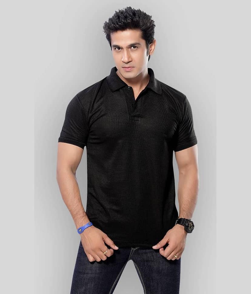 in365 Pack of 1 Cotton Blend Regular Fit Solid Half Sleeves Men's Polo T Shirt ( Turquoise )