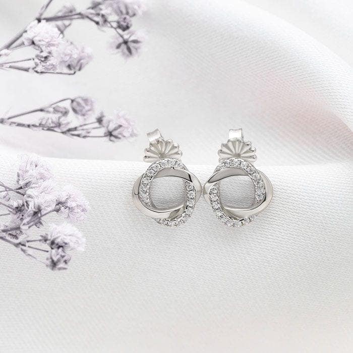 Silver Allure Earrings view 3