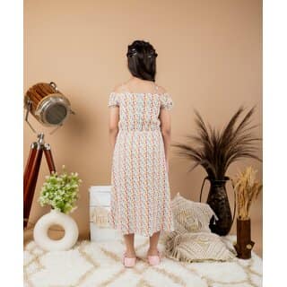 Kids Cave Floral Print Girls Jumpsuit view 2