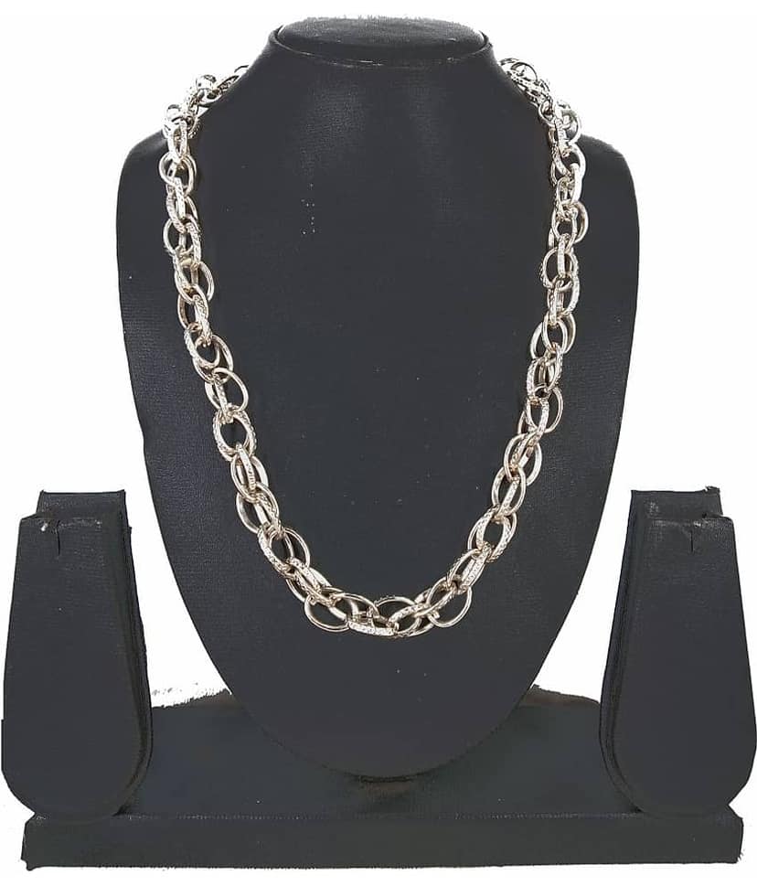 SHANKH-KRIVA Silver Plated Chain ( Set of 1 ) view 2