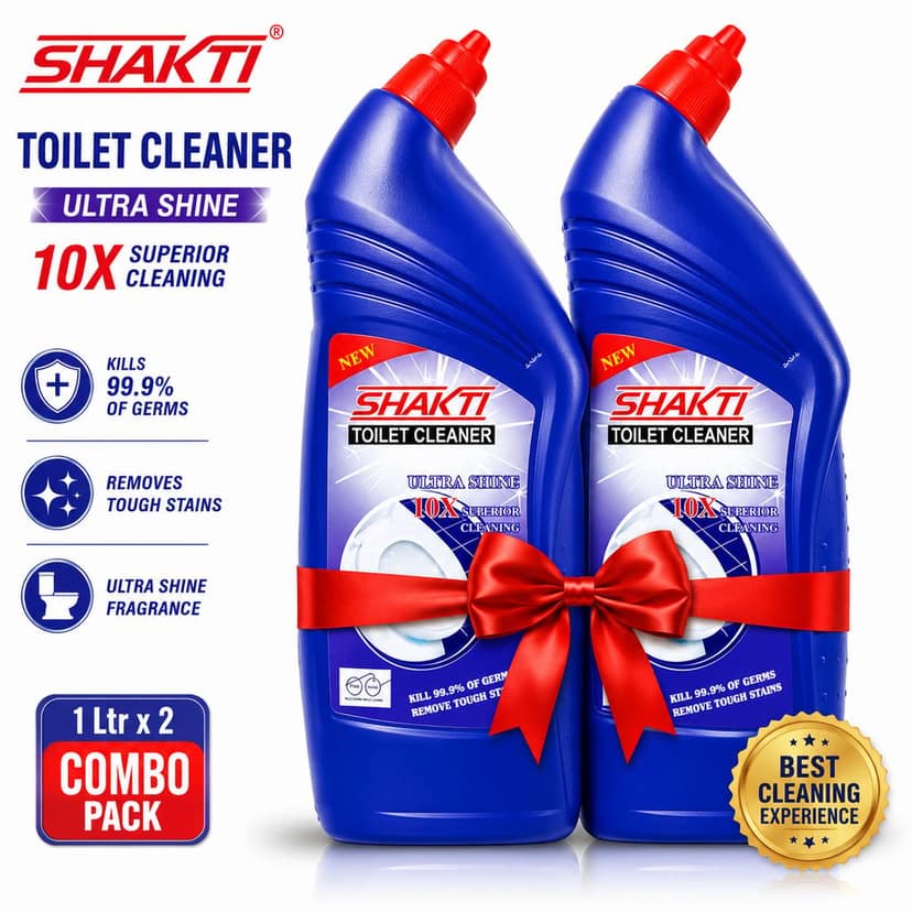 SHAKTI Toilet Cleaner 1 Ltr - 2 Pcs Combo view 5