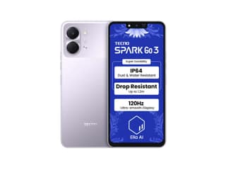 Tecno Spark Go 3 Smartphone, 4GB RAM, 64GB Storage - Aurora Purple