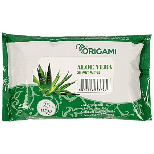 Origami Wet Wipes So Soft Aloe Vera Fragrance - 25 pulls (1 pc)