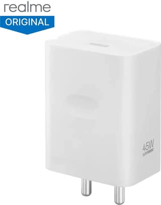 Realme 45 W SuperVOOC 5 A Wall Charger for Mobile (White)