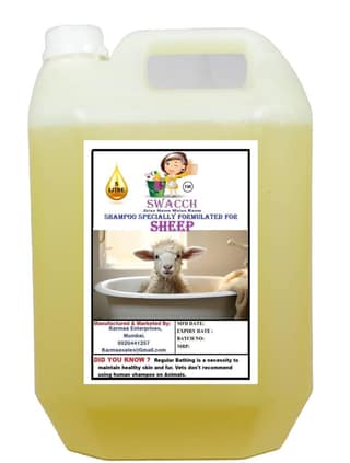 Swacch Shampoo Specially Formulated for Sheep (5 Litre) Lemon