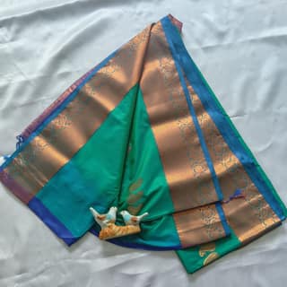 Vastrakala Style Wedding Soft Silk Saree with Blouse