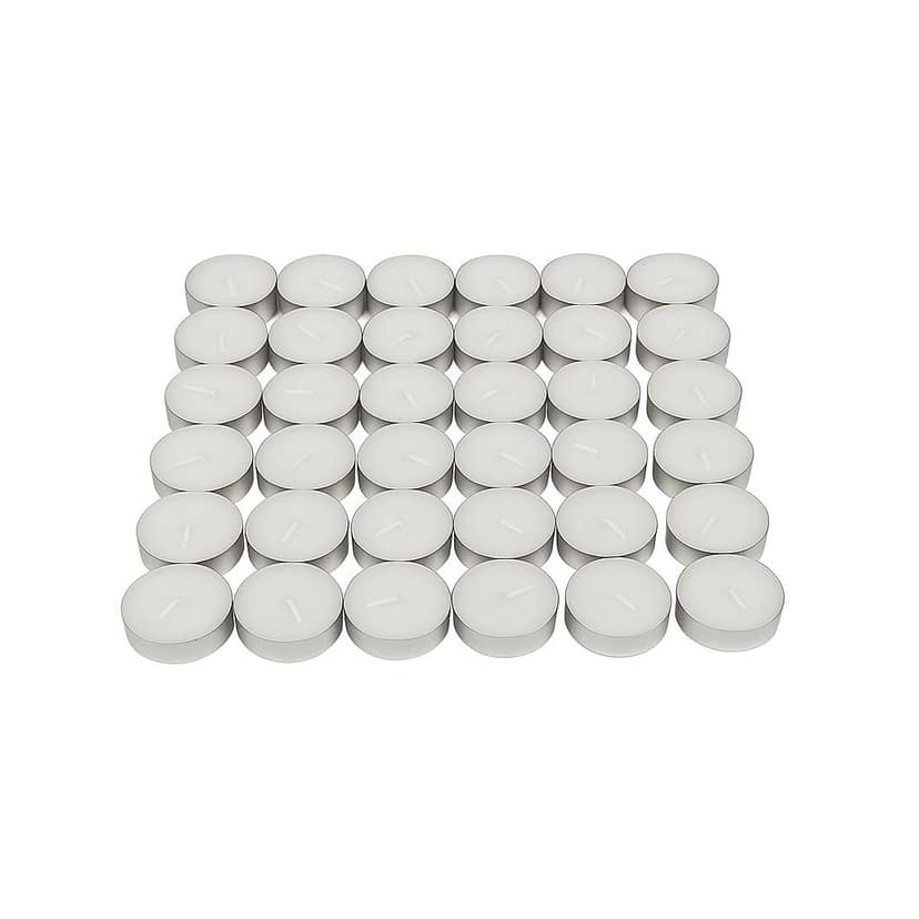 White Unscented Tea Light Candles – Pack of 50 (2g Each) view 2